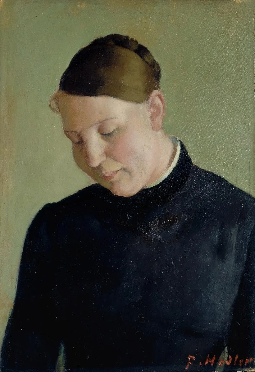 Bildnis einer Unbekannten. Frau, der Predigt zuhörend, detail