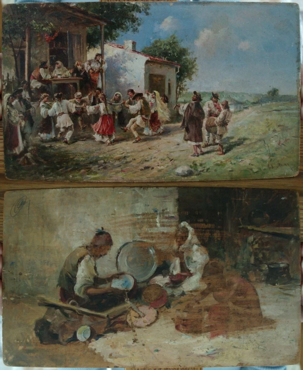 Joc la țară, detail