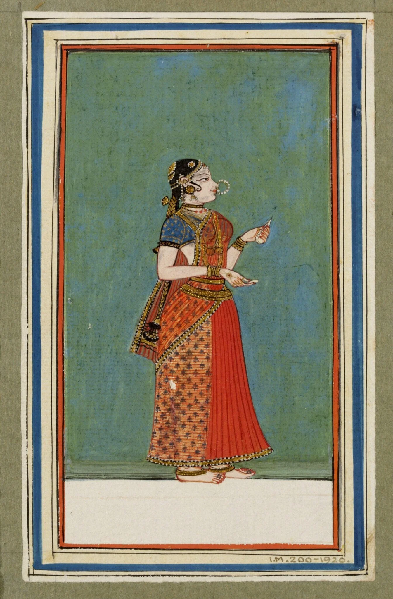 A woman, detail