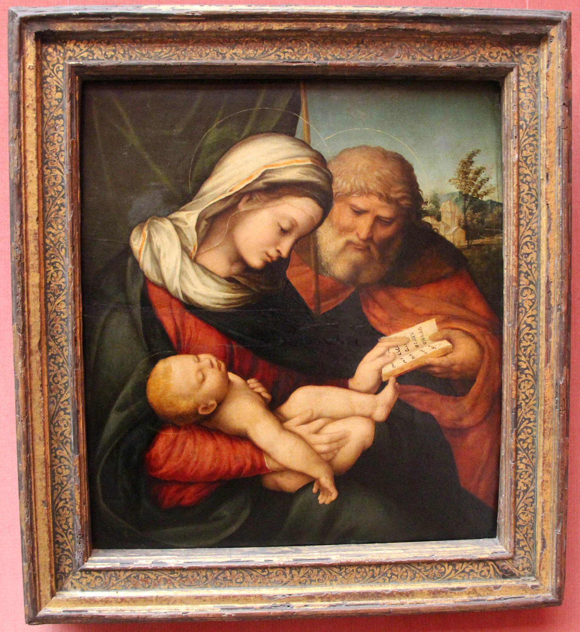Die Heilige Famillie, detail