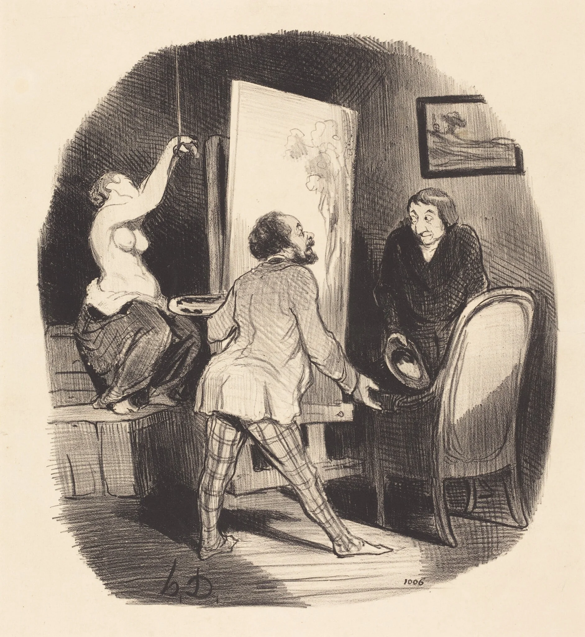 Une Position difficile, detail
