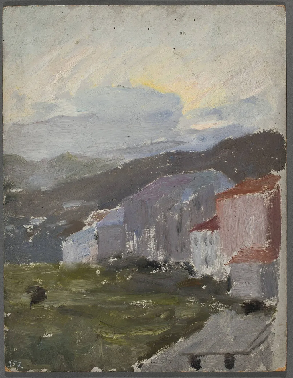 Porto Maurizia. From the journey to Italy, by Jan Ciągliński, oil, 1898