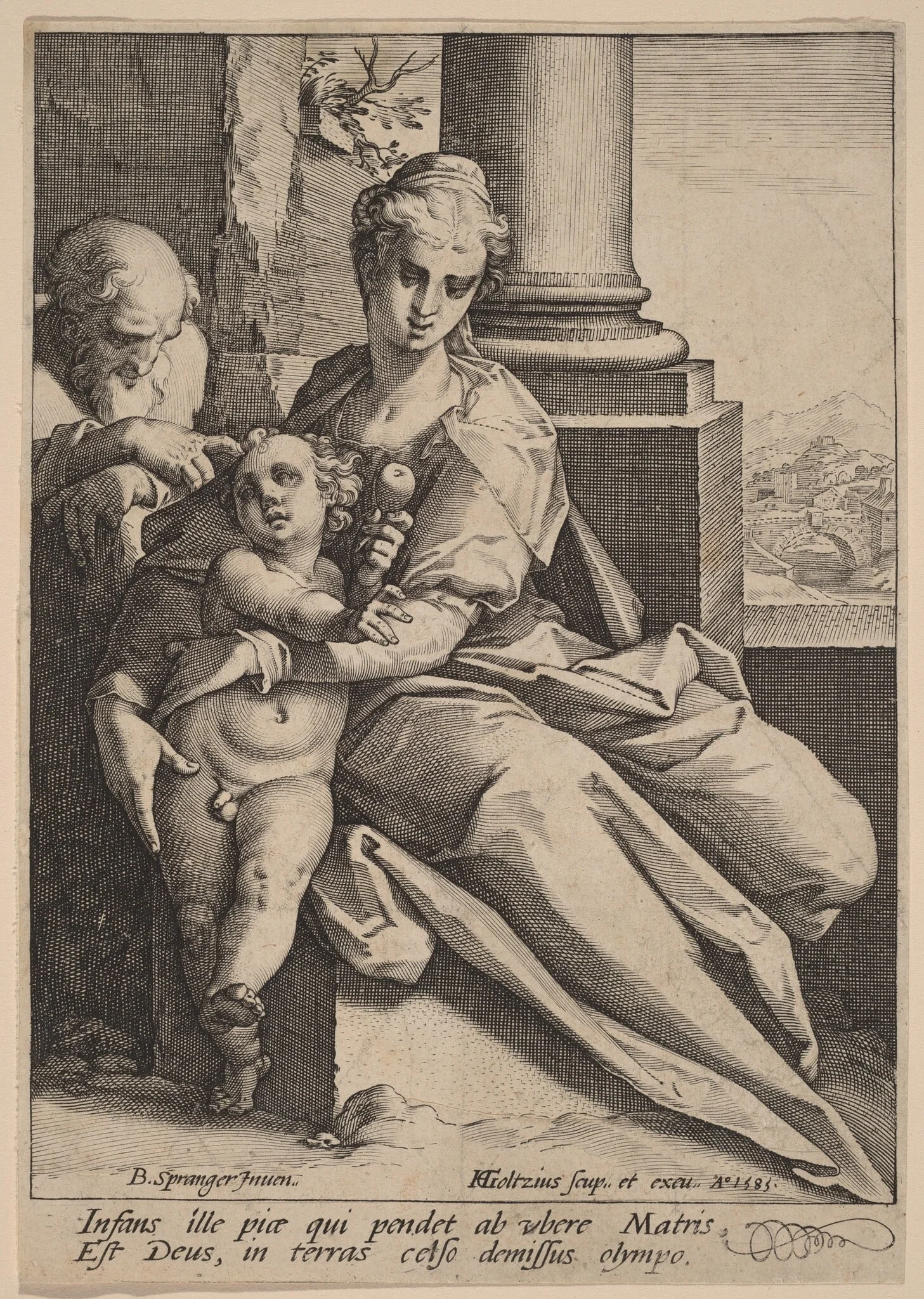 The Holy Family, detail
