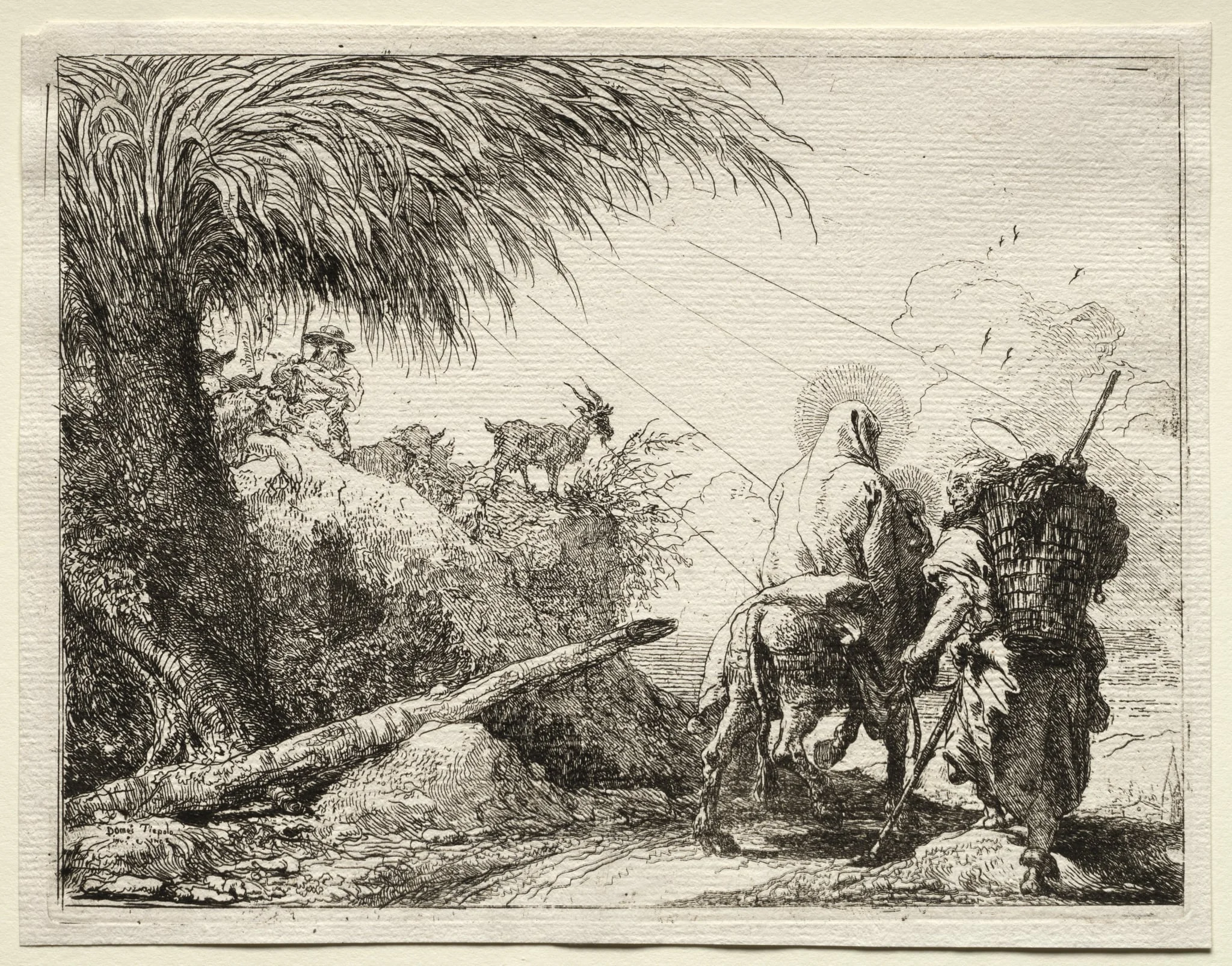 Flight into Egypt: The Holy Family and the Palm Tree, detail