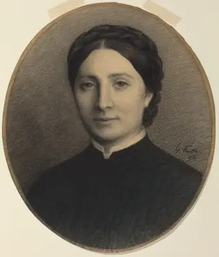 Madame Ditte, by Henri Fantin-Latour, chalk, 1867