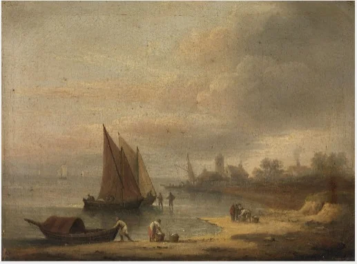 A Coast Scene, detail