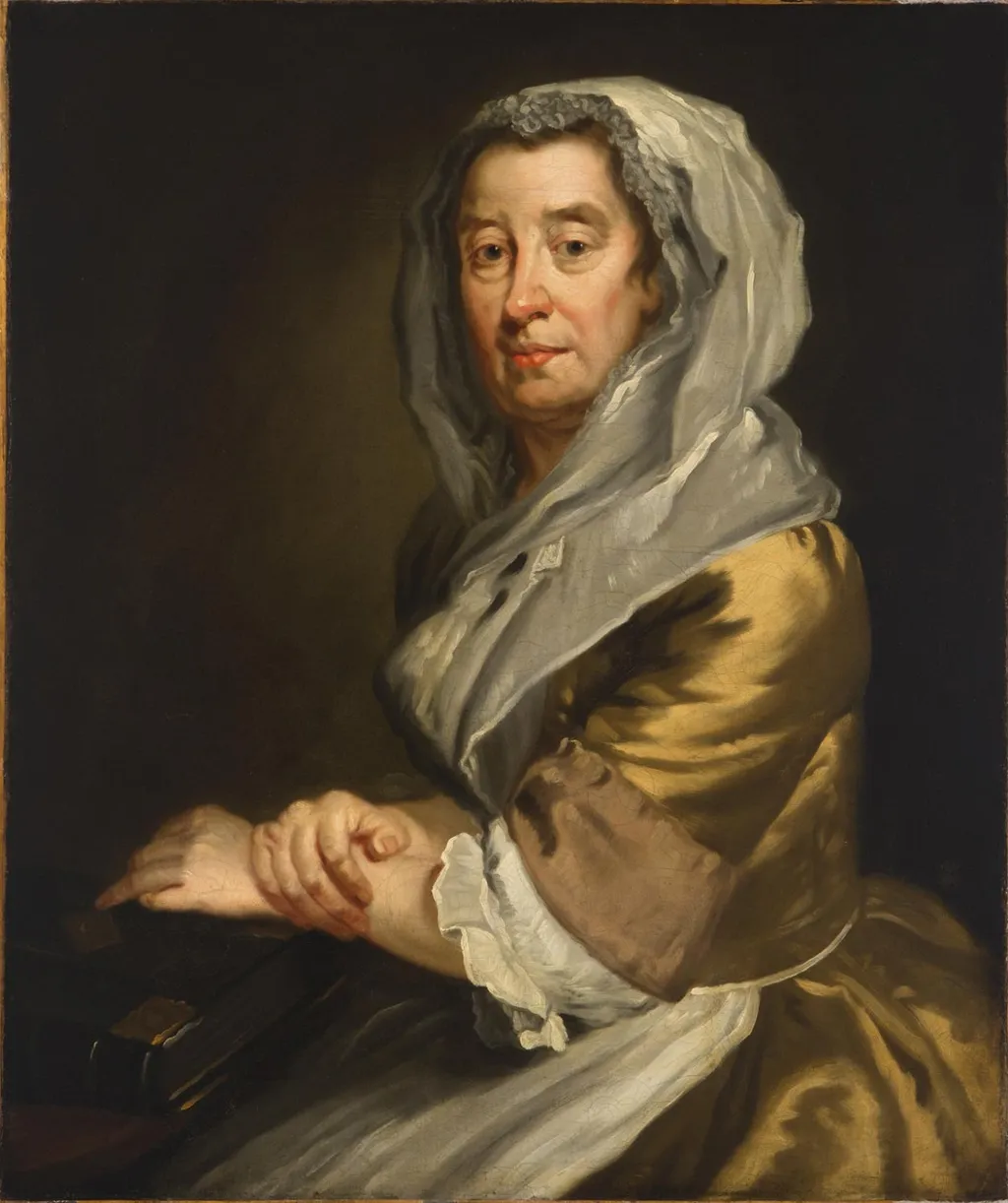 Portrait of a Woman, by George Beare, oil, 1740