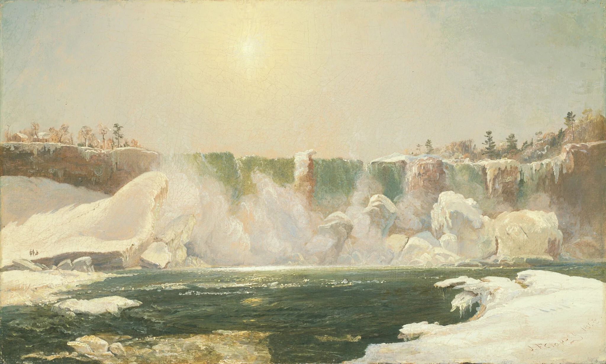 Niagara Falls in Winter, detail