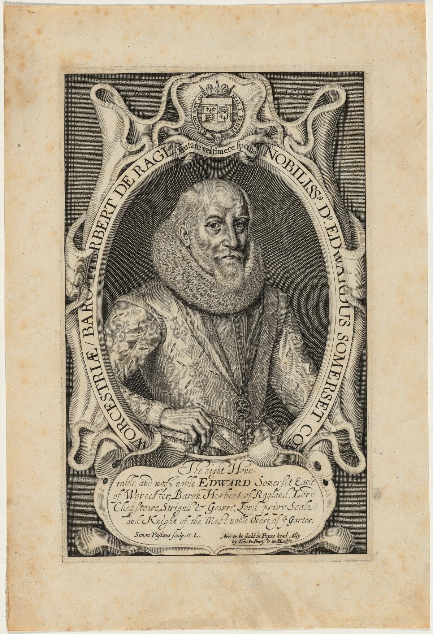 Edward Somerset, Fourth Earl of Worcester, detail