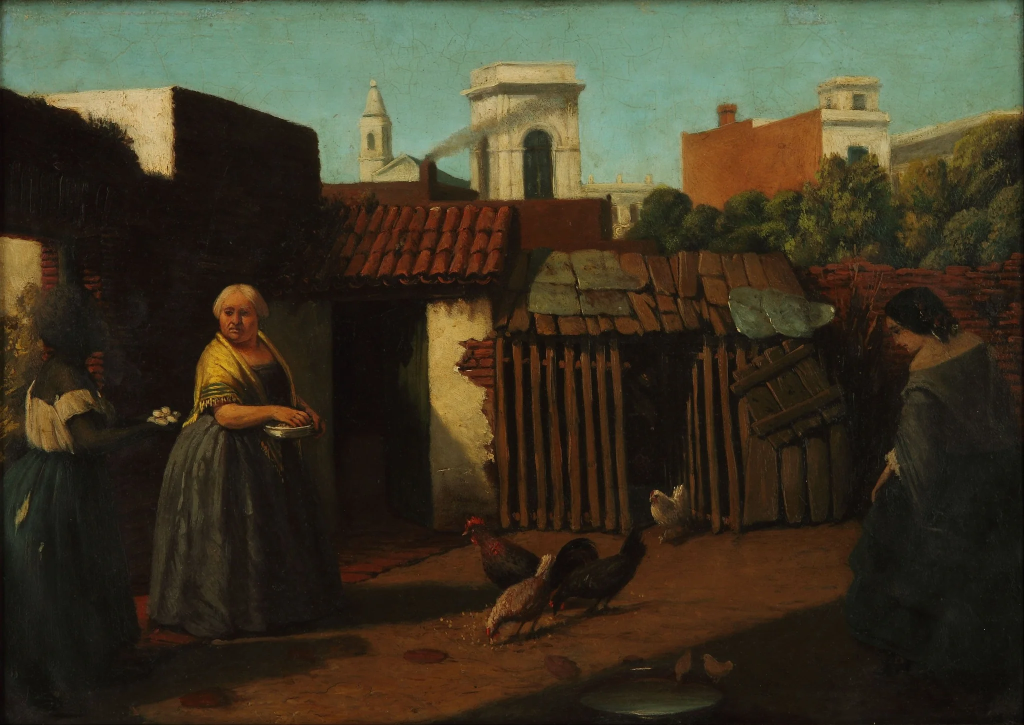 Patio porteño en 1850, detail