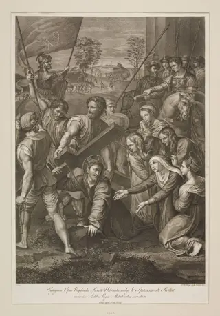 Christ Bearing the Cross, by Dominico Cunego, 1750