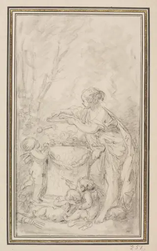 The Altar of Friendship [l’Autel de l'Amitié], by François Boucher, 1754