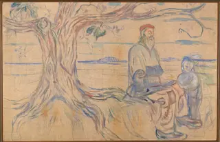 History, by Edvard Munch, oil, 1910