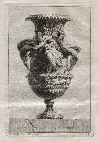 Suite of Vases:  Plate 26, by Jacques François Saly, 1746