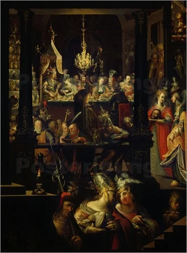 Feast of Herod, detail