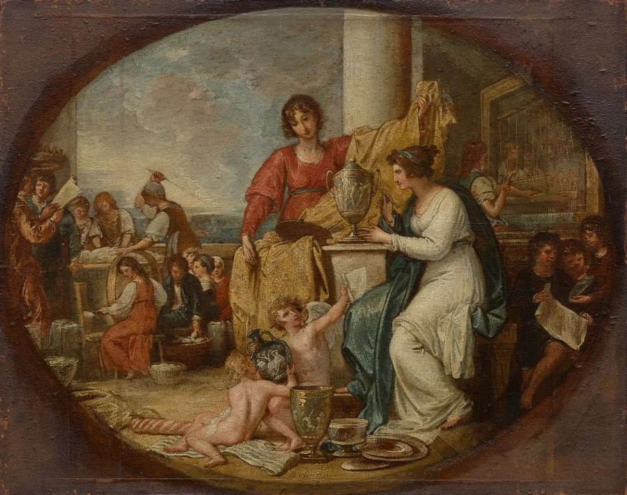 British Manufactory; A Sketch, detail
