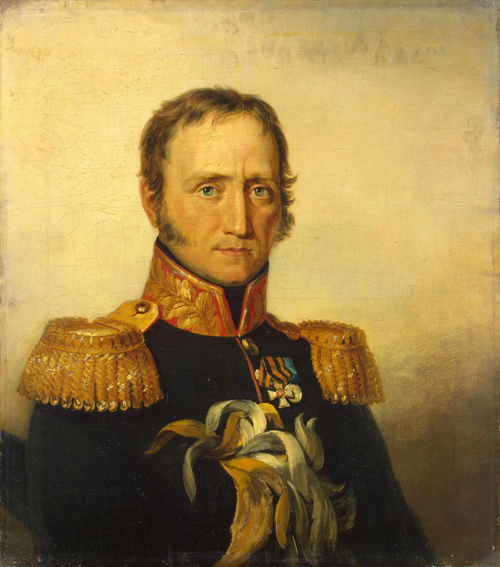 Portrait of Mikhail I. (Francois Michel) Poncet (1778-1829), detail