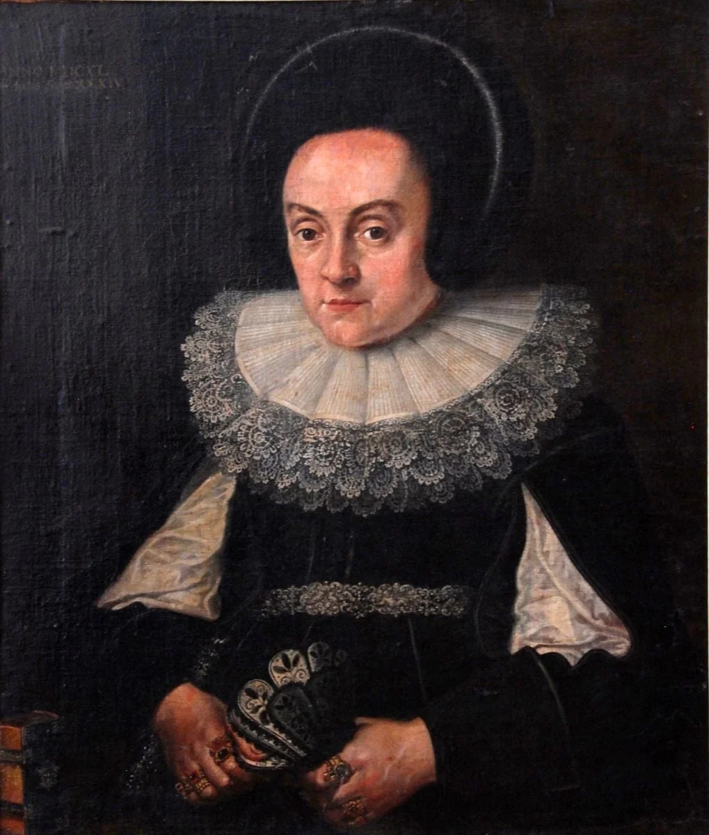Portret de aristocrată, detail