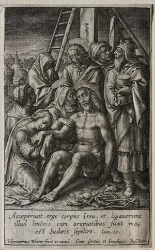 The Passion: The Lamentation, by Hieronymus Wierix, 1619