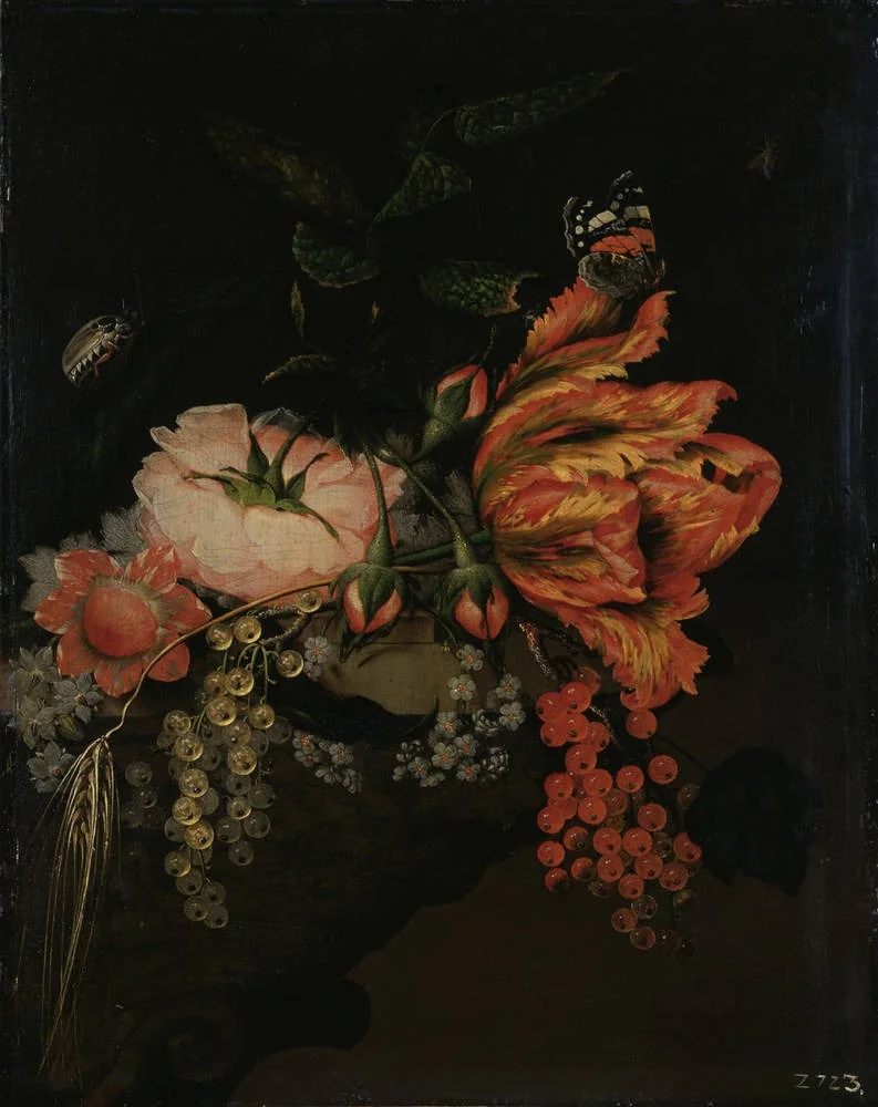 Fruit and Flowers, detail