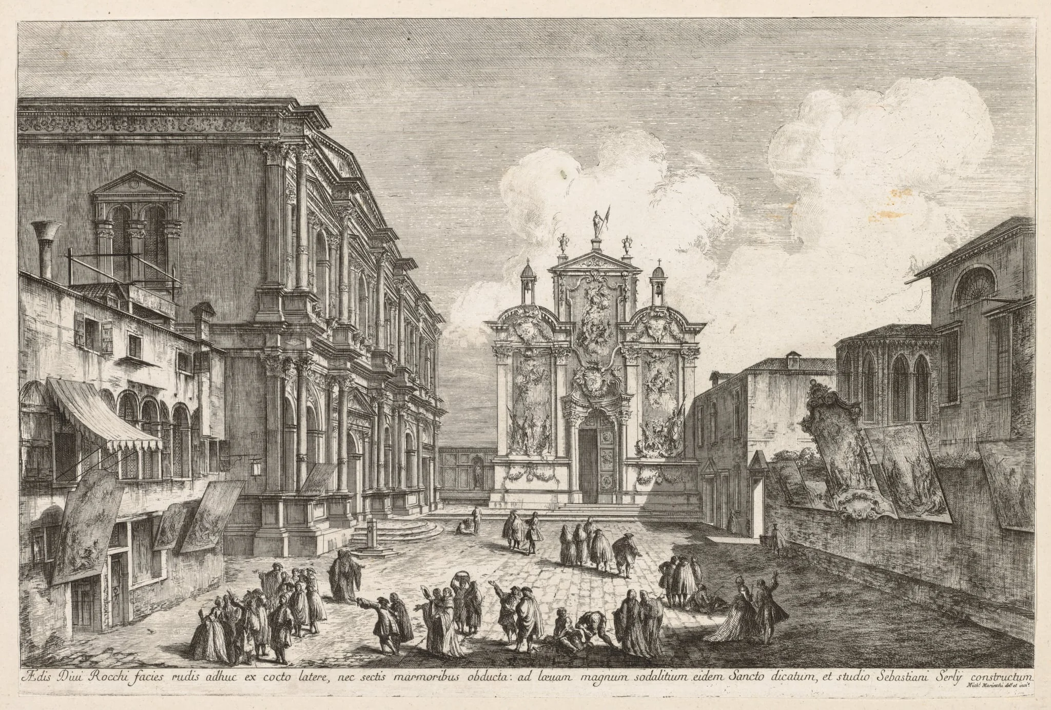 Views of Venice: Campo S. Rocco, detail