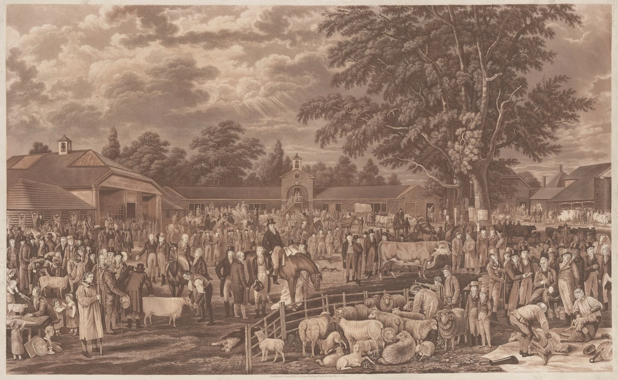 Wobourn Sheepshearing, detail