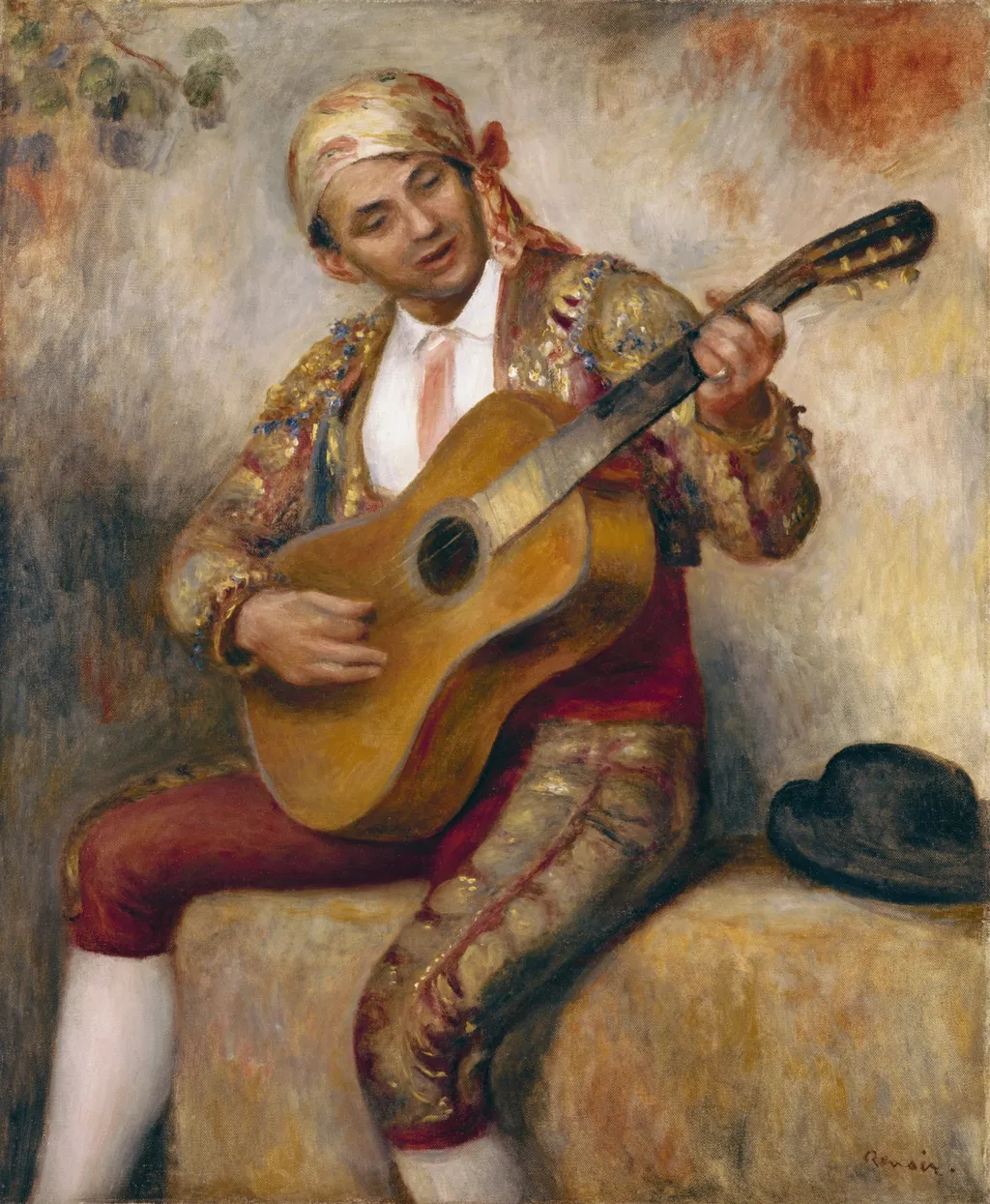 The Spanish Guitarist, by Auguste Renoir, oil, 1898