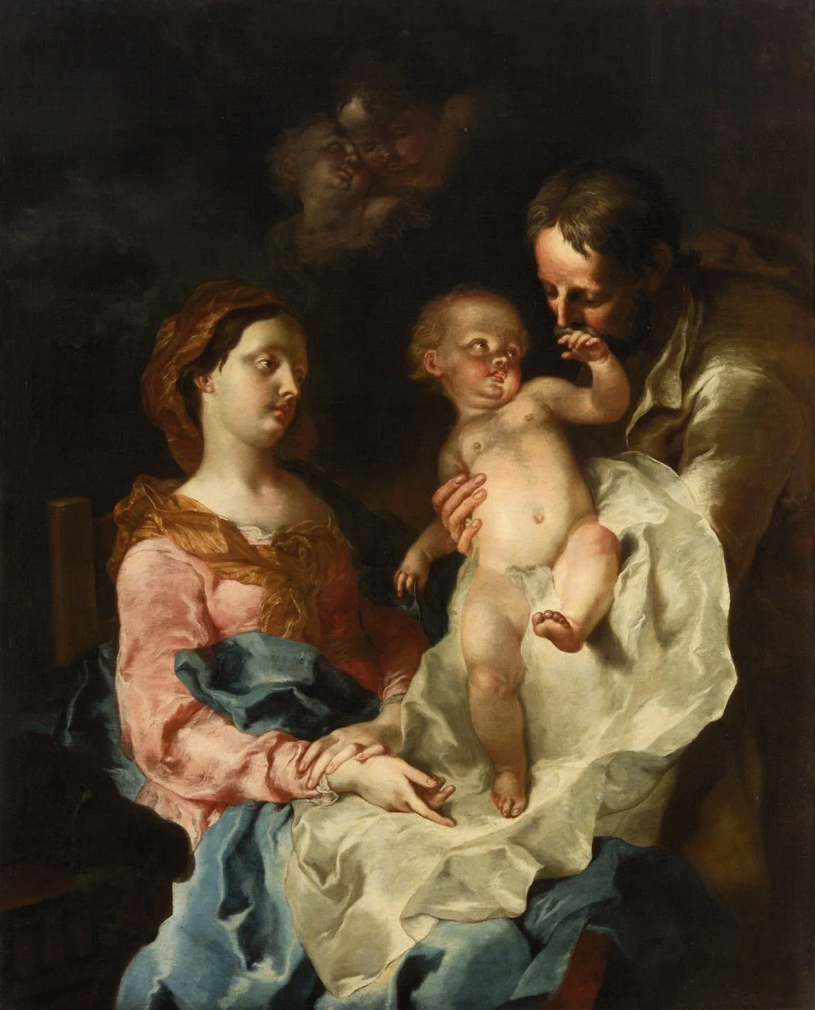 The Holy Family, detail