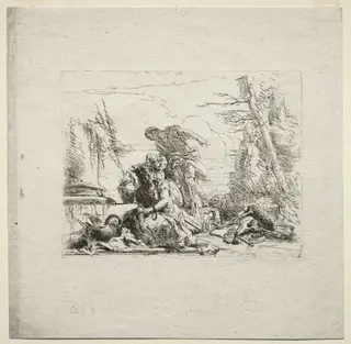 Various Caprices:  The Woman in Handcuffs, by Giovanni Battista Tiepolo, 1742