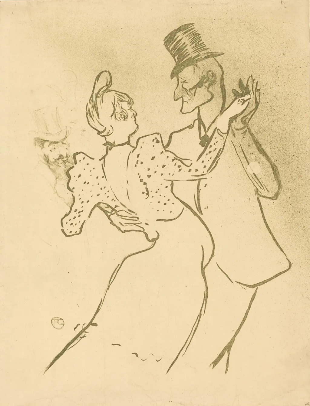 La Goulue, by Henri de Toulouse-Lautrec, ink, 1894