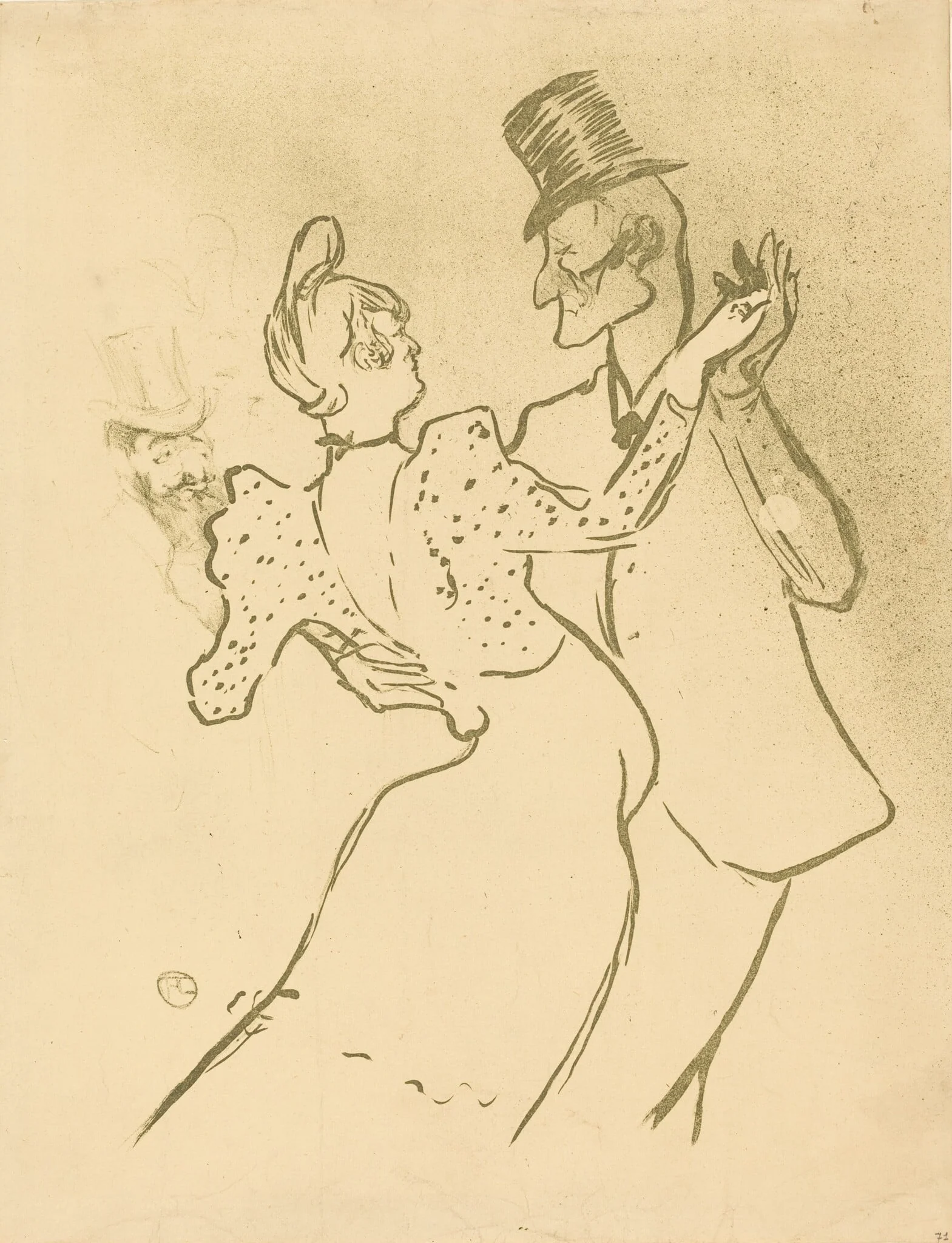 La Goulue, detail