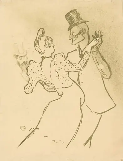 La Goulue, by Henri de Toulouse-Lautrec, ink, 1894