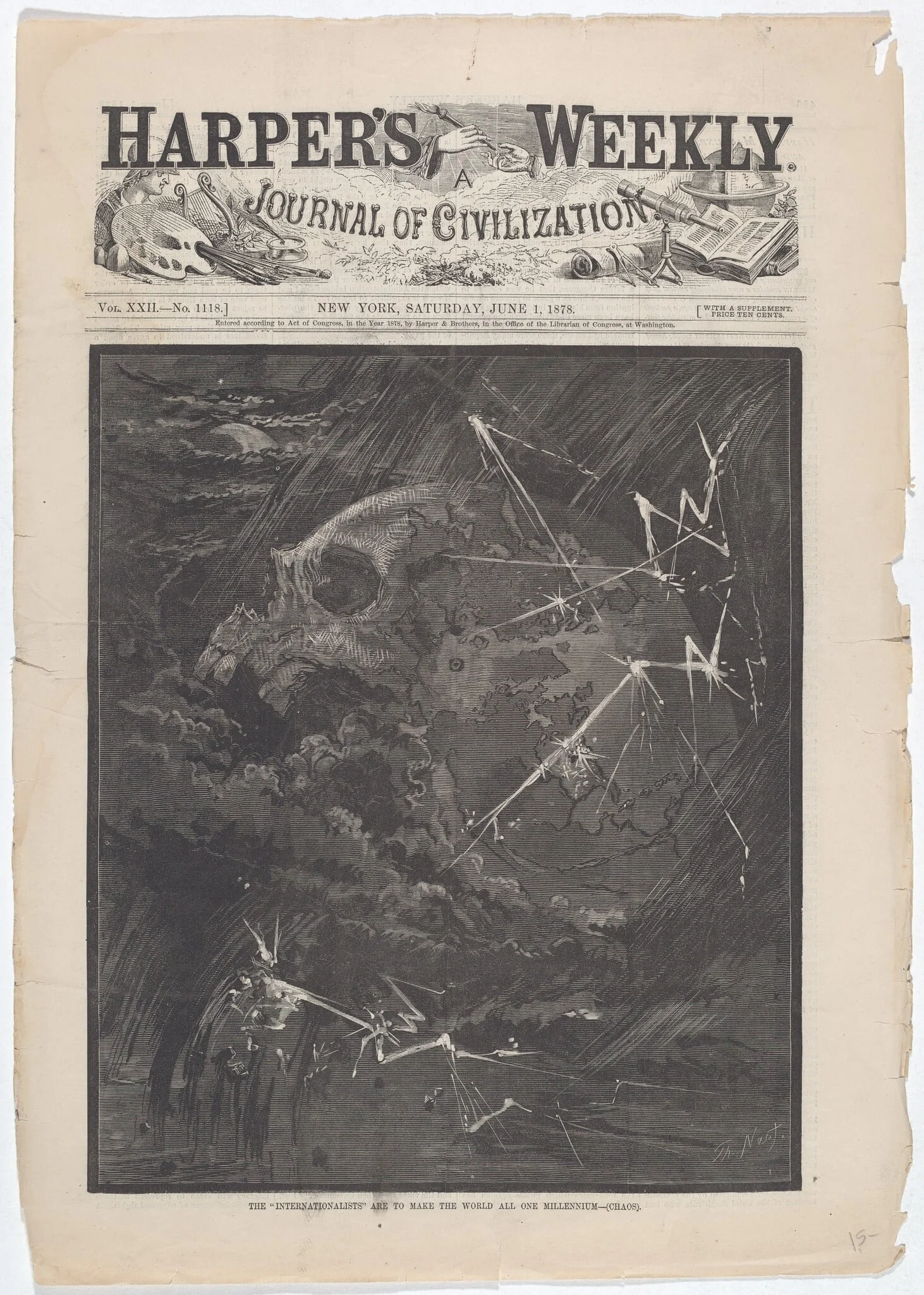 The "Internationalists" Are to Make the World All One Millennium - (Chaos), detail