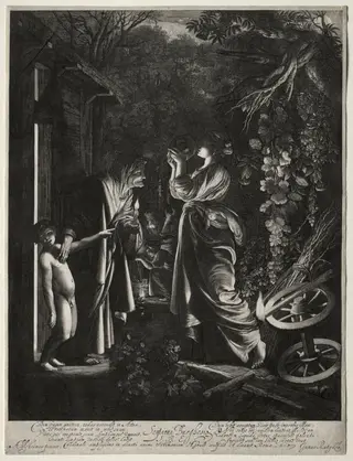The Mocking of Ceres, by Hendrik Goudt, 1610