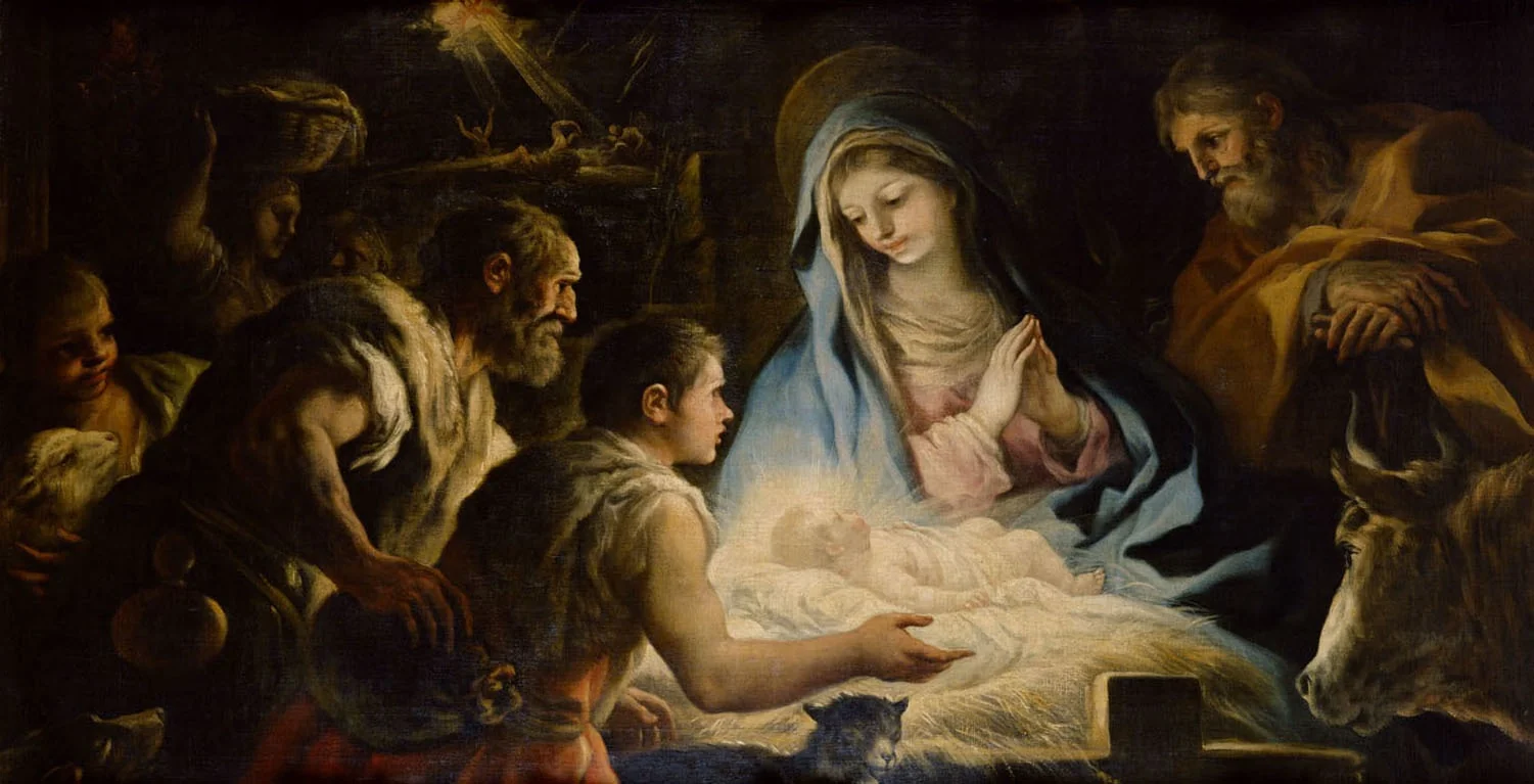 Adoration of the Shepherds (1696), detail