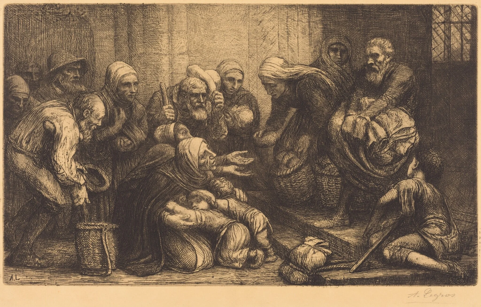 Beggars of Brussels (Les mendiants de Bruges), detail