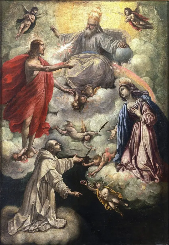 Visión de San Bruno, by Rutilio di Lorenzo Manetti, oil, 1551