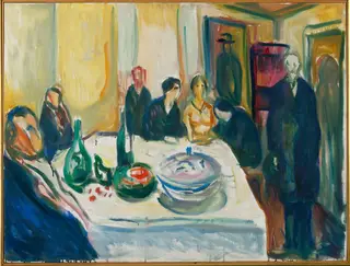 The Wedding of the Bohemian, by Edvard Munch, oil, 1927
