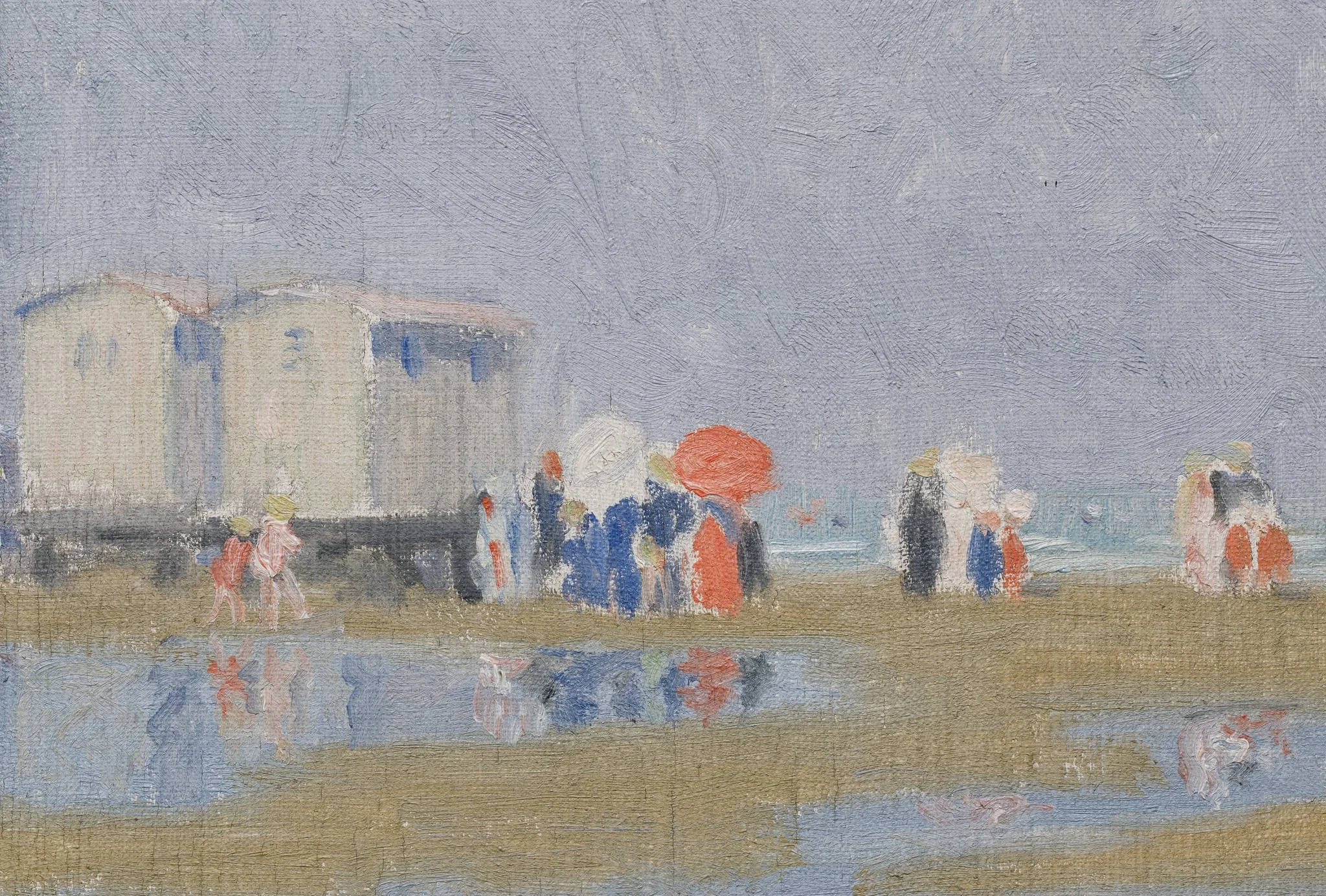 La plajă, detail