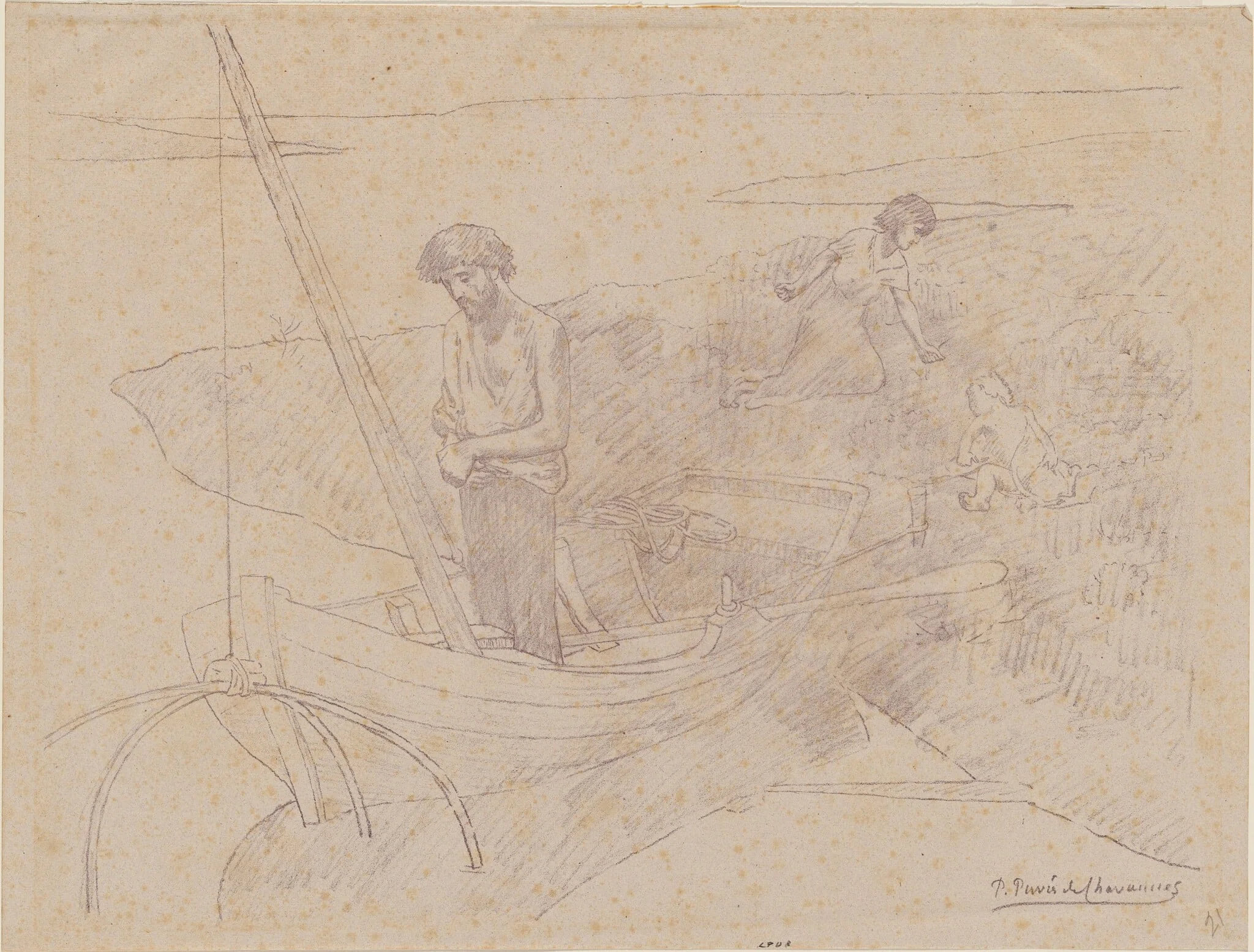 The Poor Fisherman (Le Pauvre pêcheur), detail