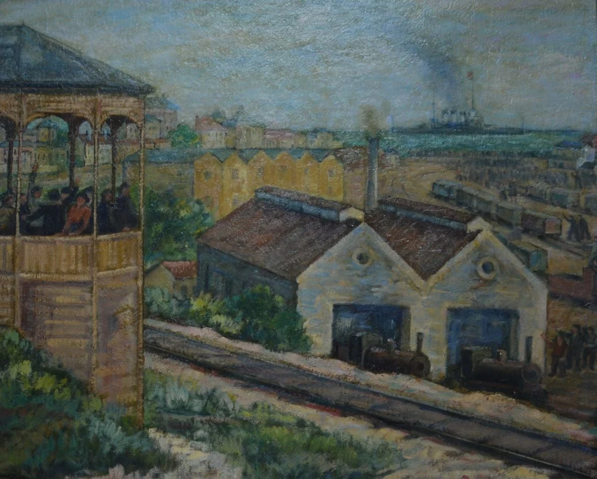 Portul Constanța 1905 (Crucișătorul Potemkin), detail
