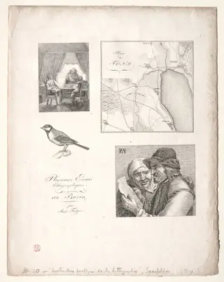 L'art de la litographie:Four Subjects after Falger, by Alois Senefelder, 1819