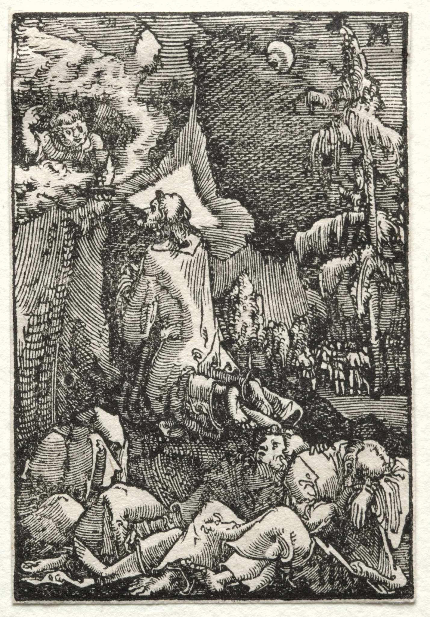 The Fall and Redemption of Man: Chirst on the Mount of Olives, detail