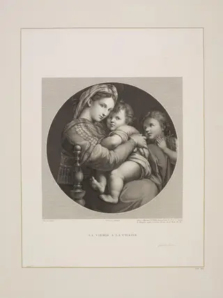 La Madonna della Sedia, by Johann Gotthard von Müller, 1850