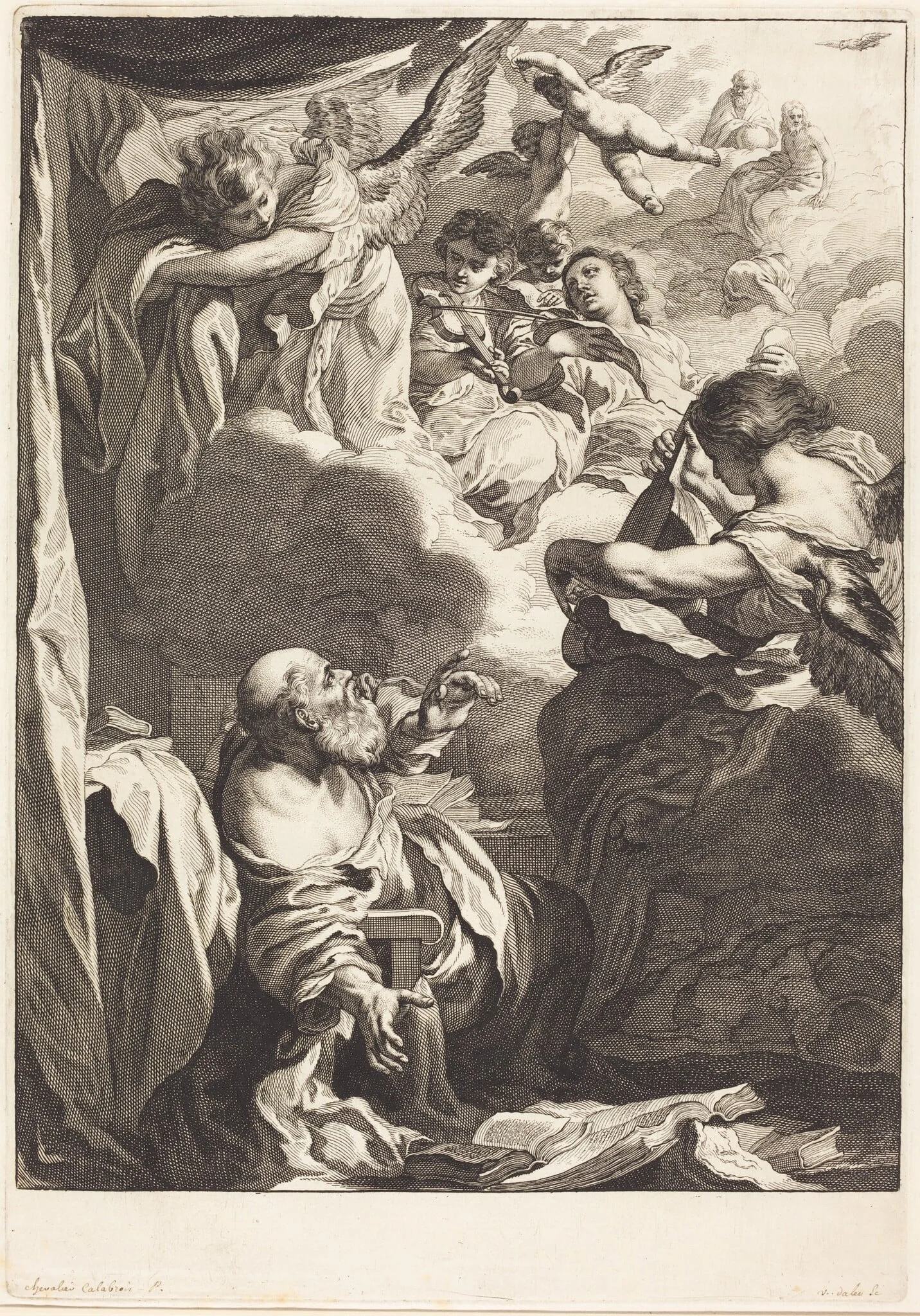 The Ecstasy of Saint Paul, detail