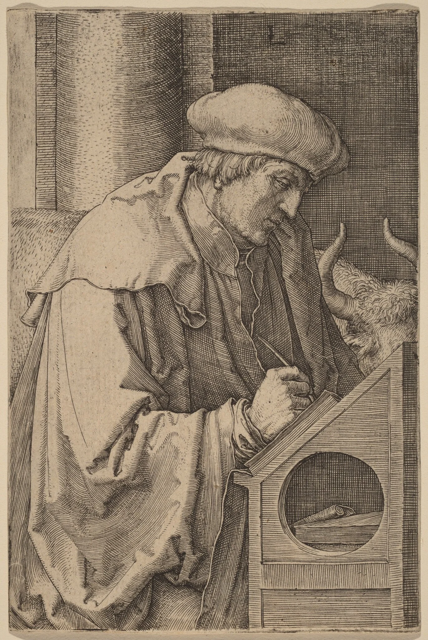 Saint Luke, detail