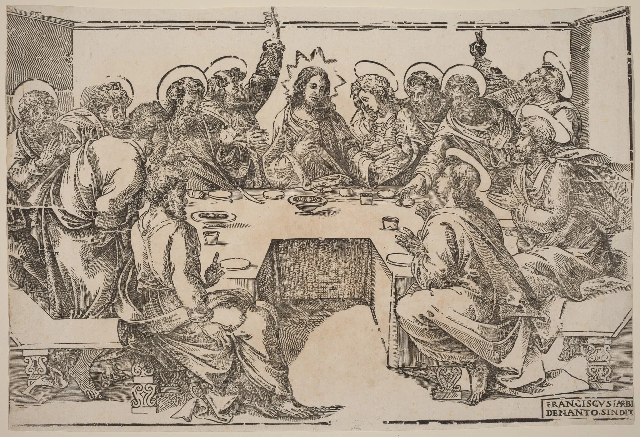The Last Supper, detail