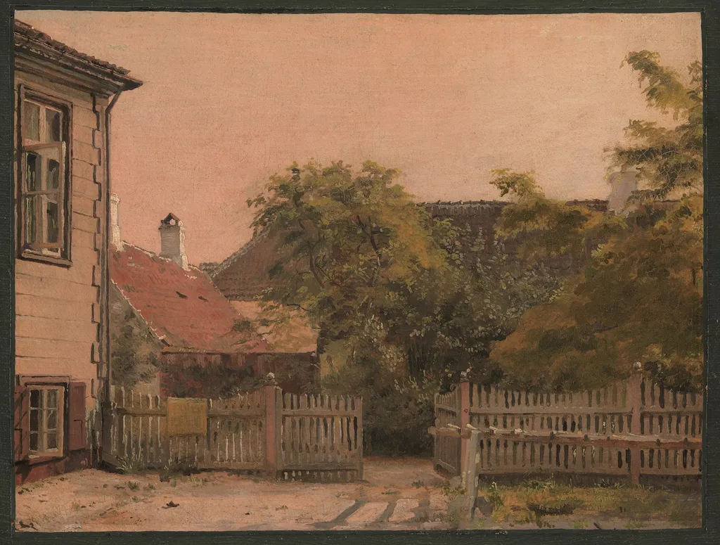 A Corner of the Artist´s Father's House, by Christen Købke, unspecified, 1845