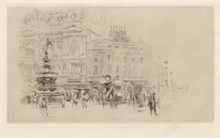 Picadilly Circus, by William Walcot, 1913