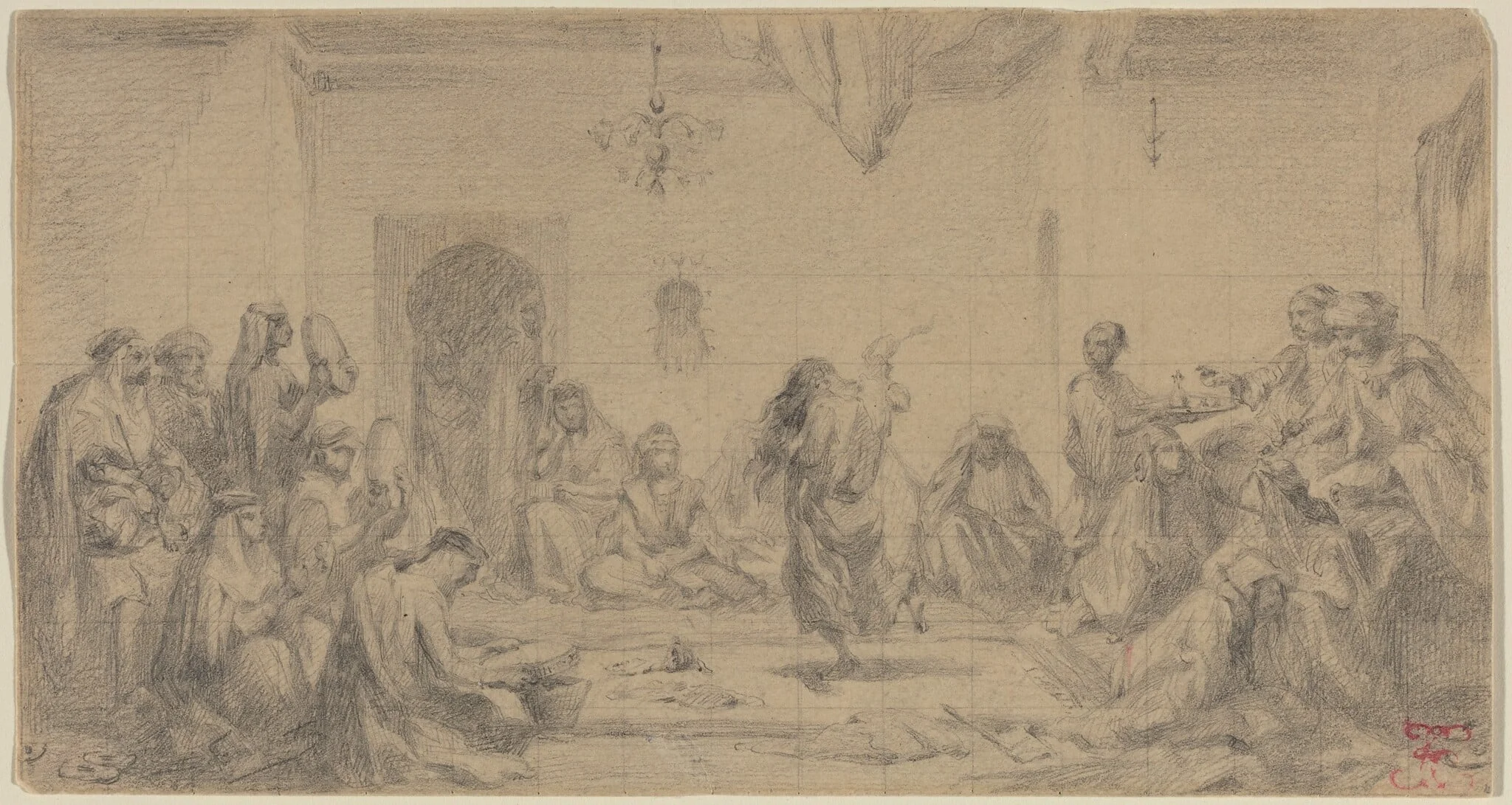 Interior with Dancer, detail